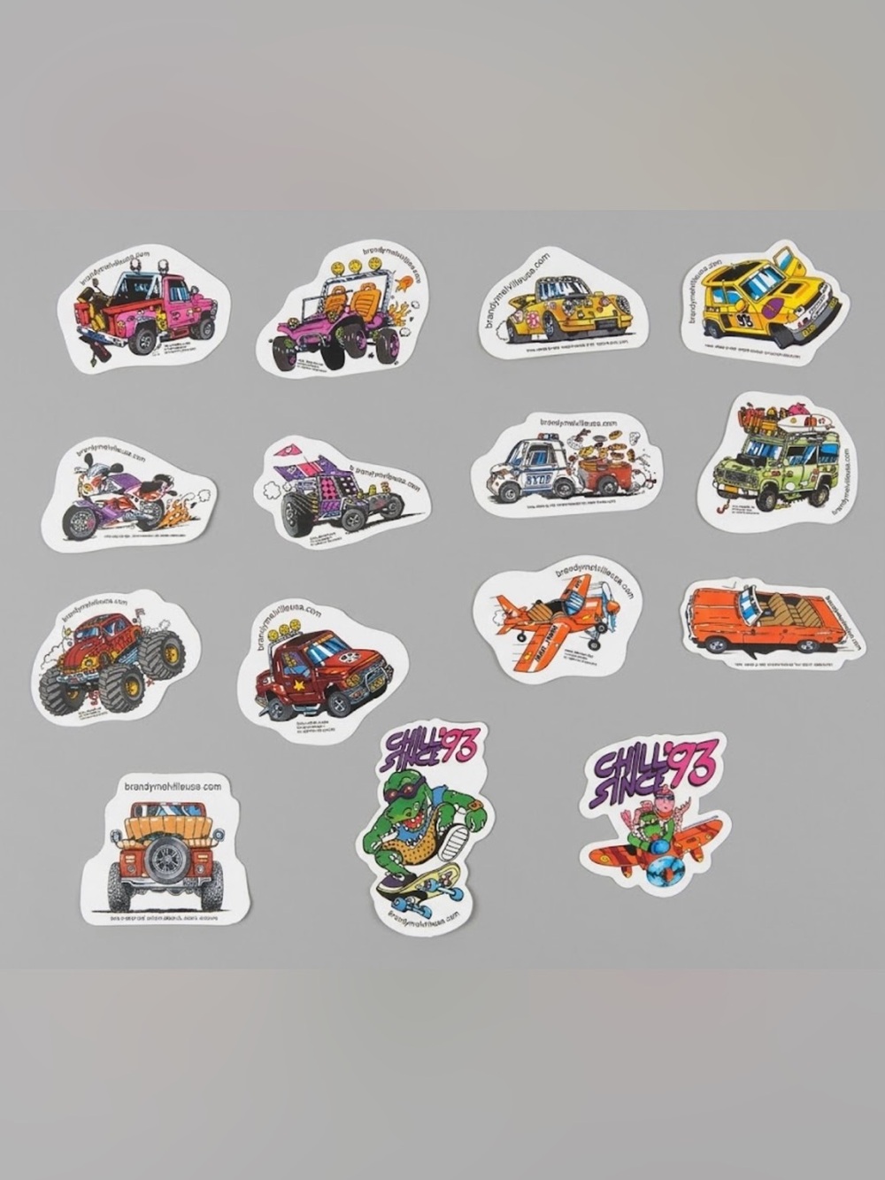BRANDY MELVILLE TRANSPORTATION STICKERS